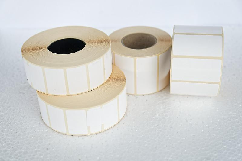 Etykiety papierowe białe -  Materiały eksploatacyjne  -  Do drukarek etykiet 