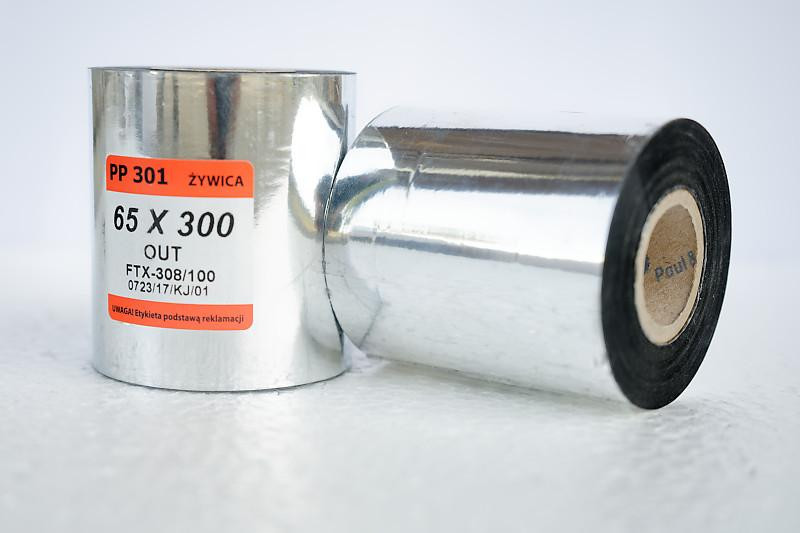 Taśma termotransferowa żywiczna 110x450 - Materiały eksploatacyjne - Do drukarek etykiet
